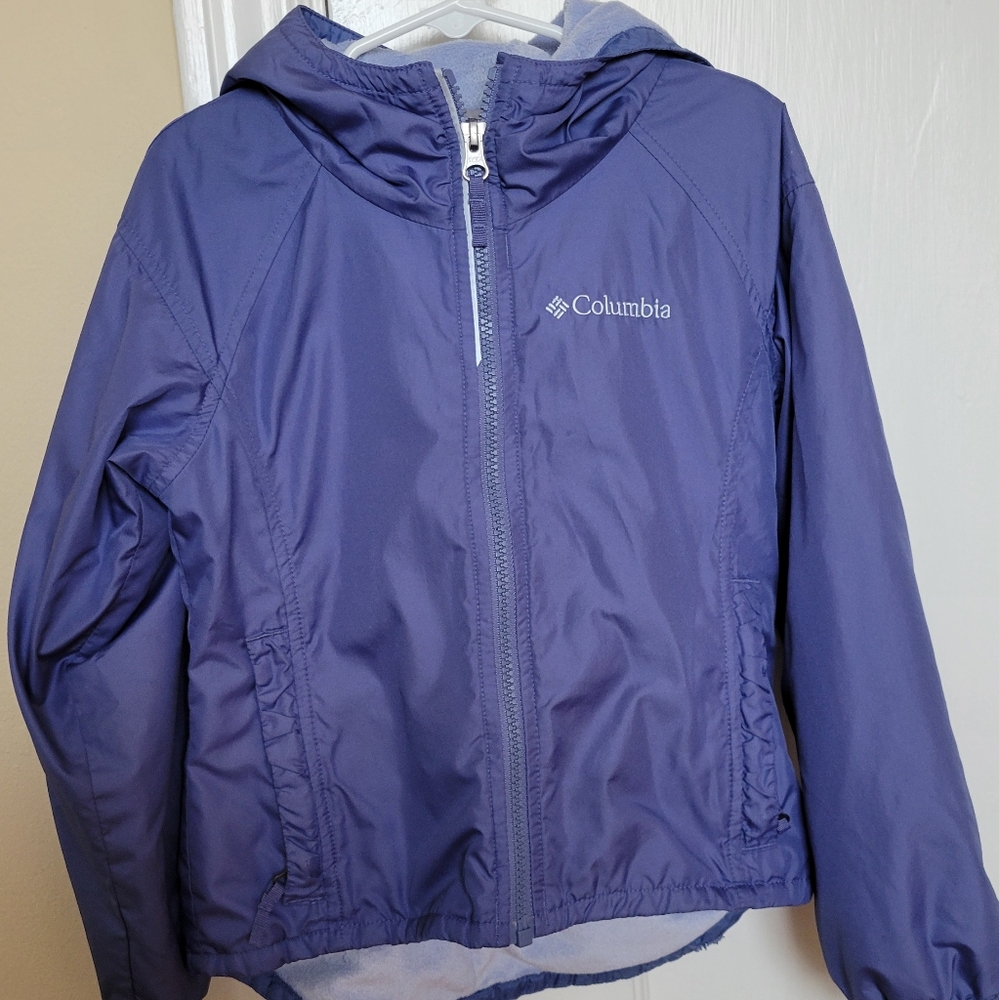 Columbia XS Girls' Fleece Lined Trail Jacket.